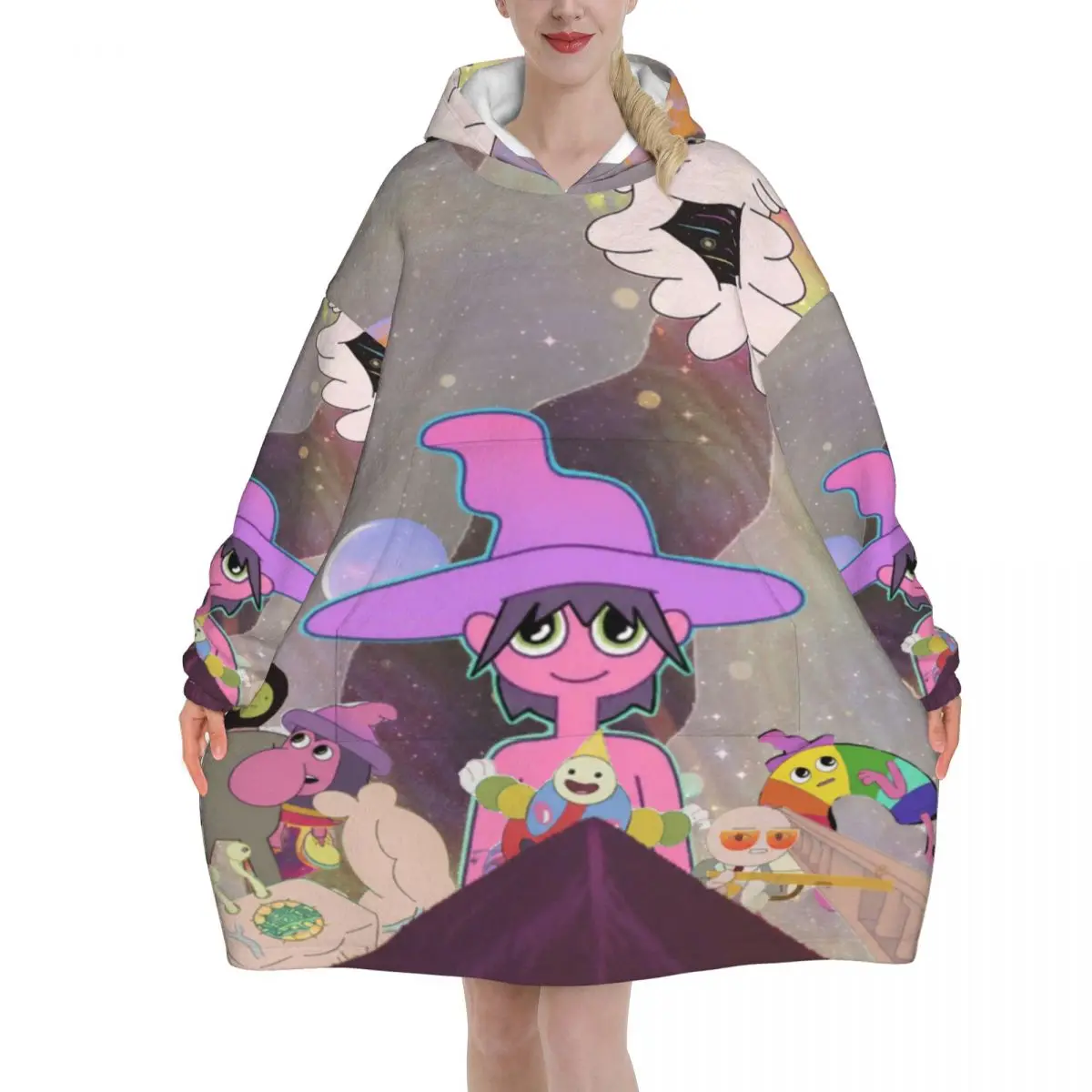 Midnights Gospes Oversized Blanket Hoodie Sweatshirt Long Fleece Hooded Wearable Blanket with Large Pocket for Women Men