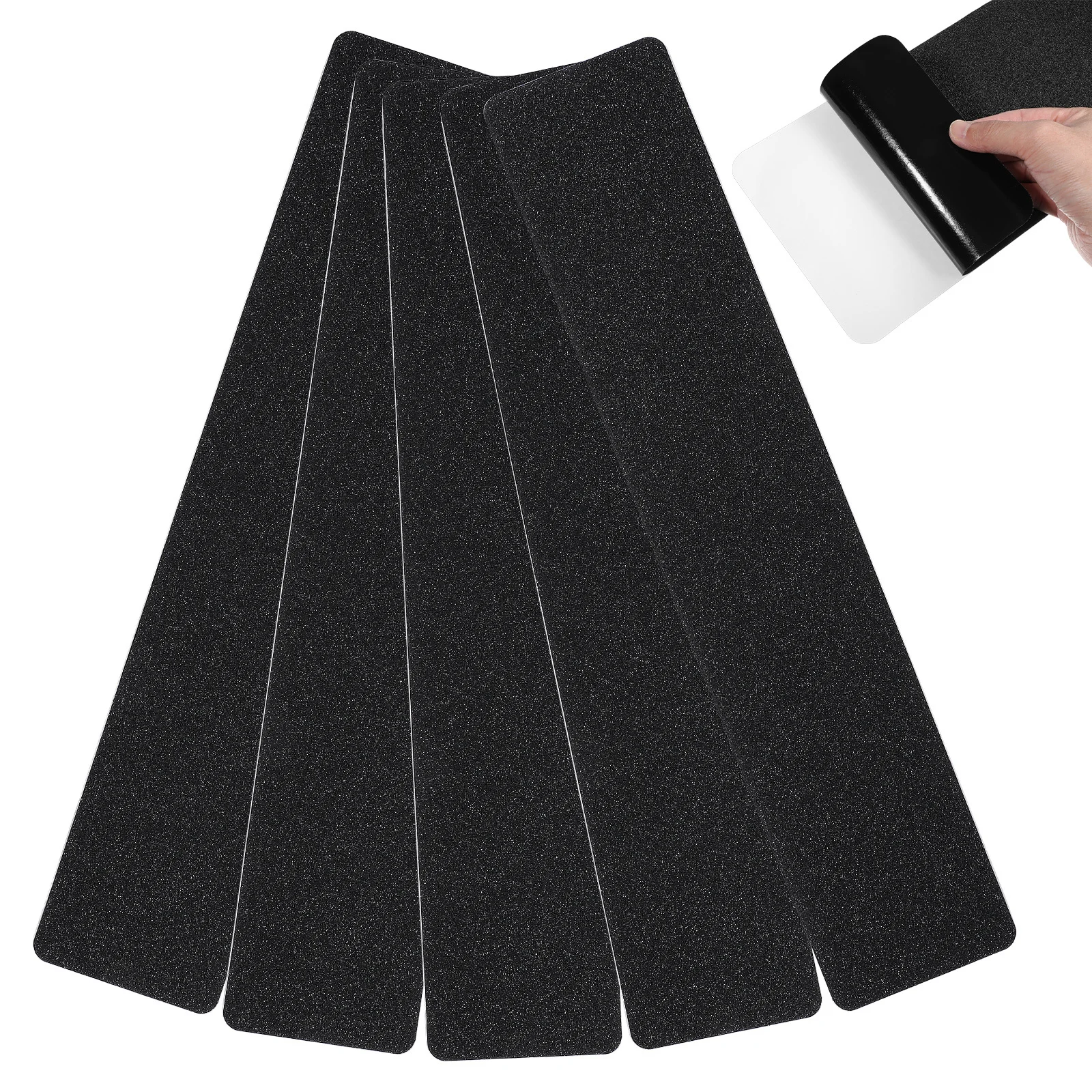 5 قطعة منصات الدرج المضادة للانزلاق عدم الانزلاق الشريط دائم بولي كلوريد الفينيل ذاتية اللصق درج معالج داخلي في الهواء الطلق السلامة عدم الانزلاق الشريط #5