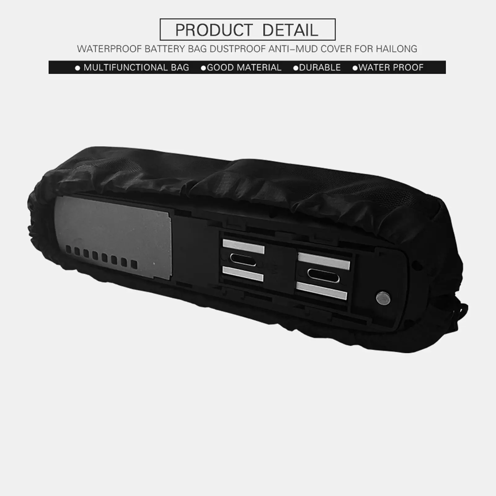 

Waterproof Battery protected Cover Accs Weather Protection Portable Black Durable Cloth Frame Cover for Electric Bike Cycling