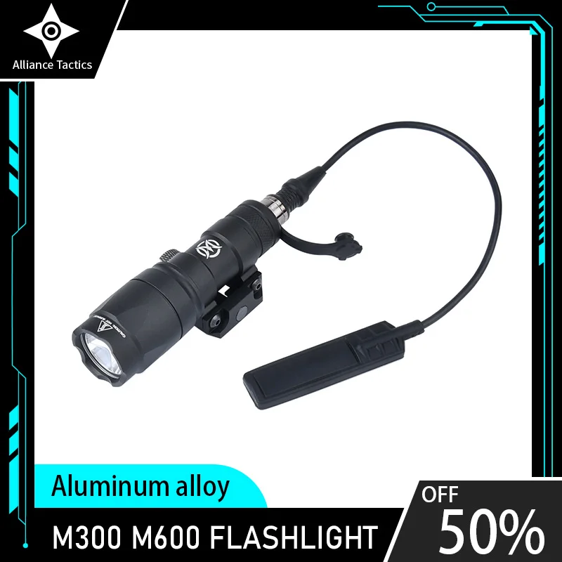 

WADSN Airsoft Surefir M600C M600U M300 Tactical Scout Light AR15 Rifle Weapon Flashlight LED Hunting Spotlight SF M300A Gun lamp