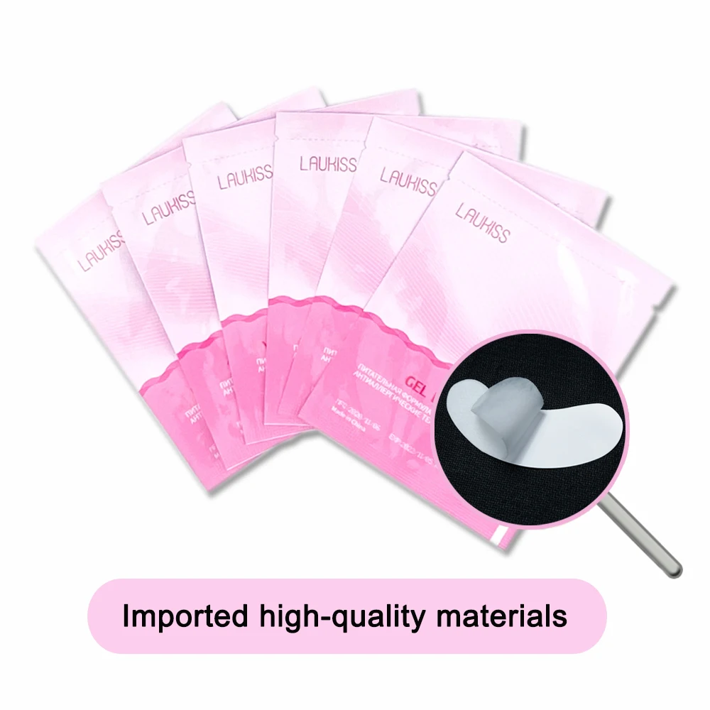 50/200/500 Laukiss Under Eyelash Pads Eye Patches For Building Grafted Under Eye Pads Paper Stickers For Eyelash Extension