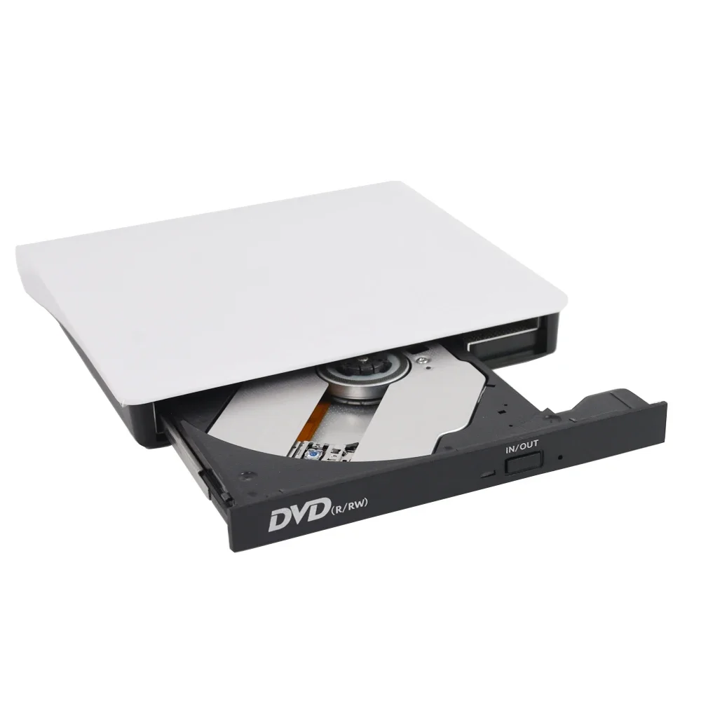 Reproductor de DVD externo USB 3,0 portátil, unidad RW, grabador de CD, Compatible con ordenador portátil de escritorio, Windows, Linux, OS, Apple, Mac, negro