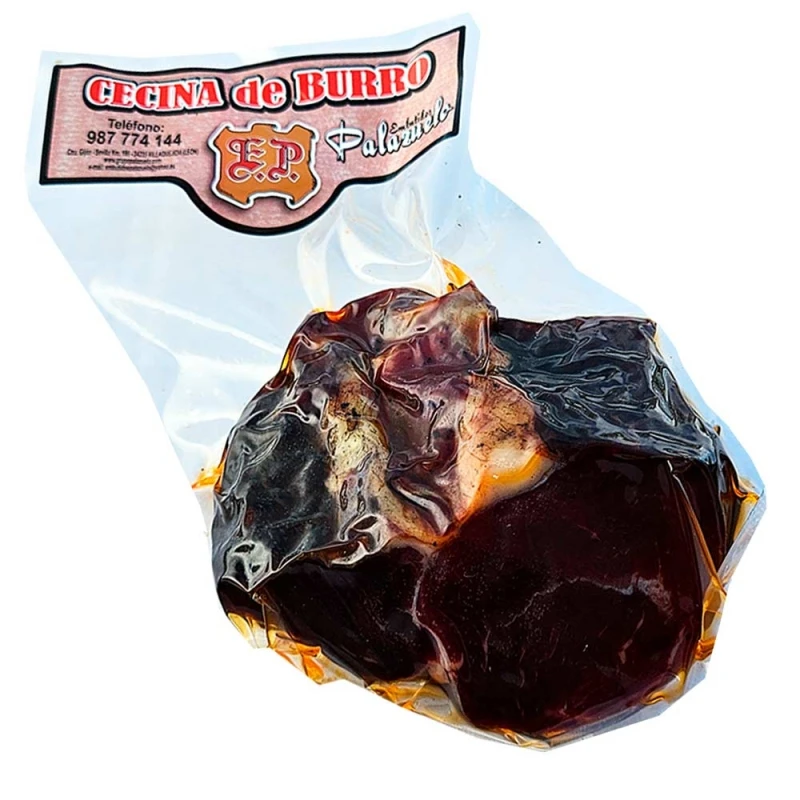 Cecina de Burro taco de 500gr. Producto Gourmet tradicional