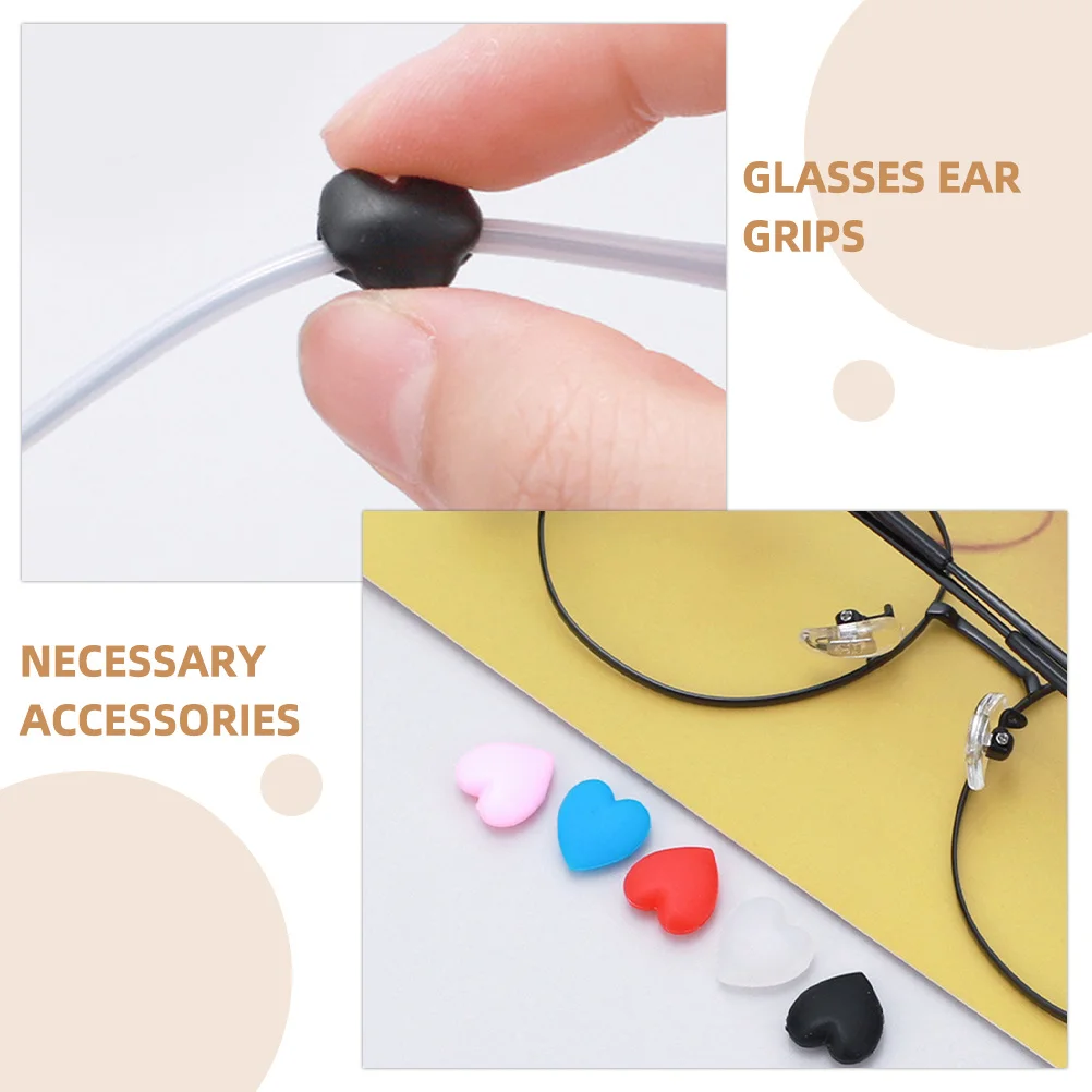 

40Pairs Silicone Glasses Ear Grips Anti-Slip Eyeglass Accessories Comfortable Retainers Prevent Slipping for Men Women Teens