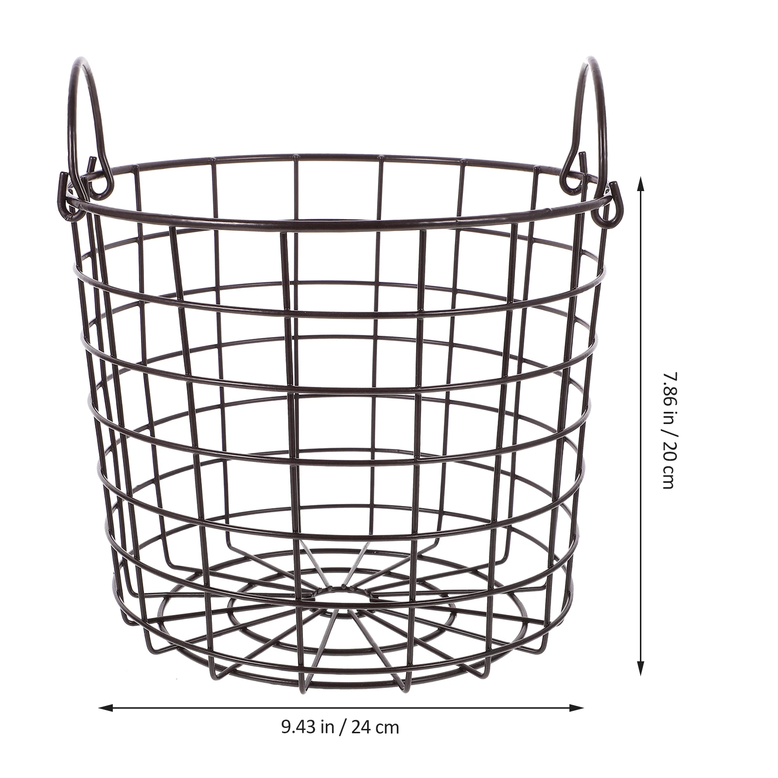 

Large Capacity Iron Laundry Hamper Hollow Design Dirty Clothes Storage Basket With Handles Household Organizer Reusable Metal