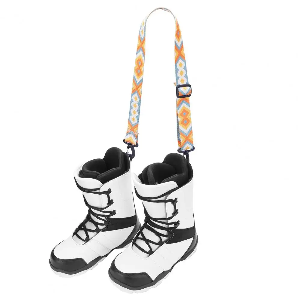 Ski Boot Carrier Strap para homens e mulheres, conveniente, grosso, confortável, snowboard boot, substituição de trela