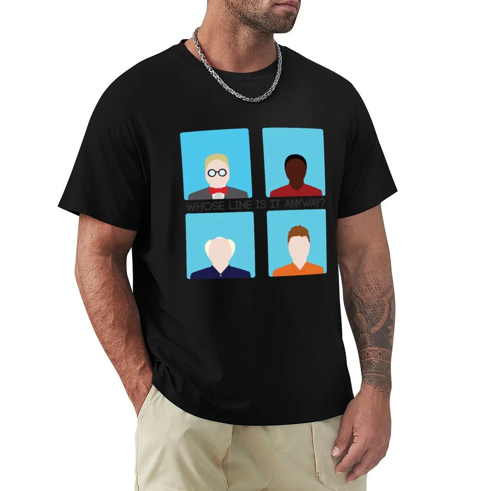 Whose Line is it Anyway? Take Two T-Shirt Minimalist Casual Short Sleeve Top