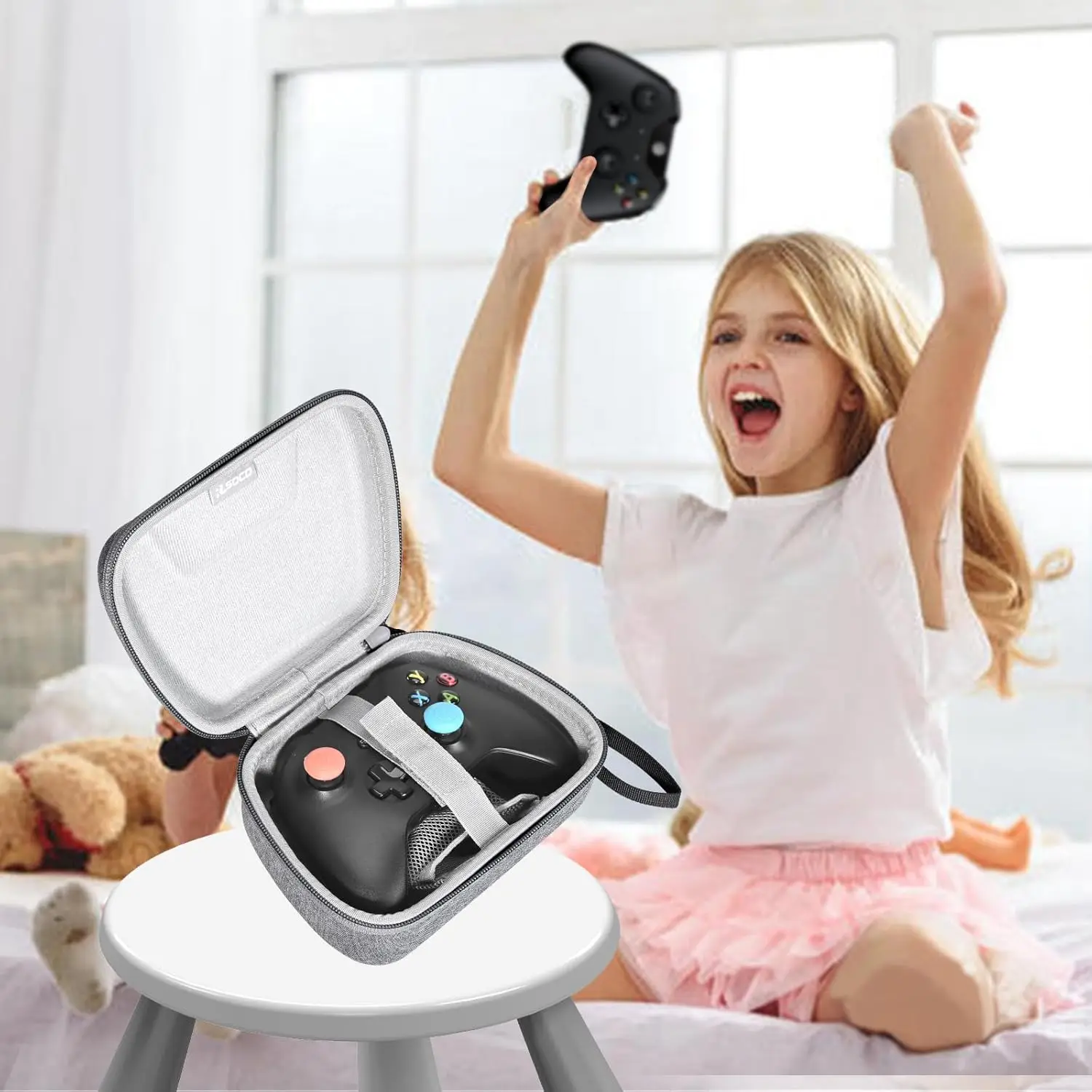 Hard Controller Case for Xbox Core/Xbox Elite 2 Controller, EVA Hard Case for Xbox One Wireless Gaming Controller Hard Cover