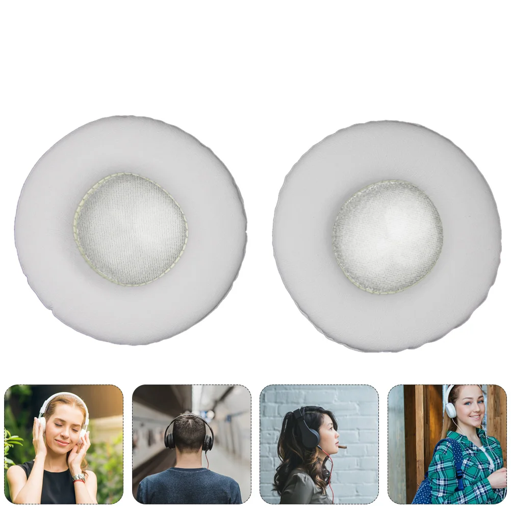 

1Pair Simple Headphone Sleeves Durable Ear Pads Replace Old Broken Cushions Excellent Sound Quality Comfortable Headphone Pads