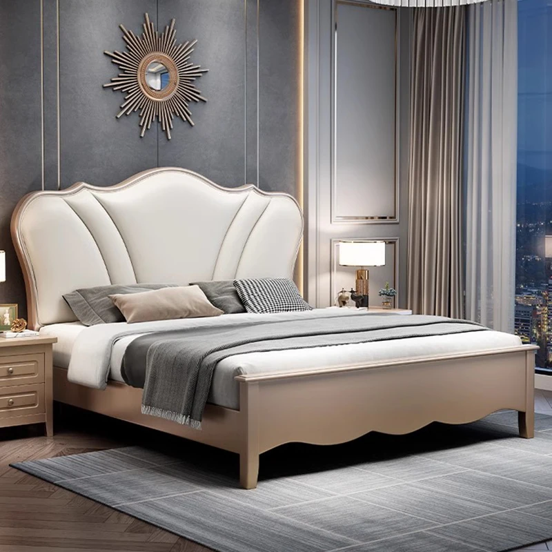 

Full Size Bedroom Bed Loft Headboards Nordic Two Place Beds Sleeping Modern Luxury Muebles Para El Hogar Beds And Furniture