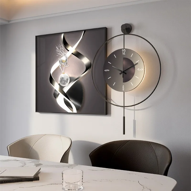 Modern Luxury Wall Watch Kitchen Restaurant Nordic Simple Wall Clocks Aesthetic Interior Orologio Da Parete Orologio Da Parete