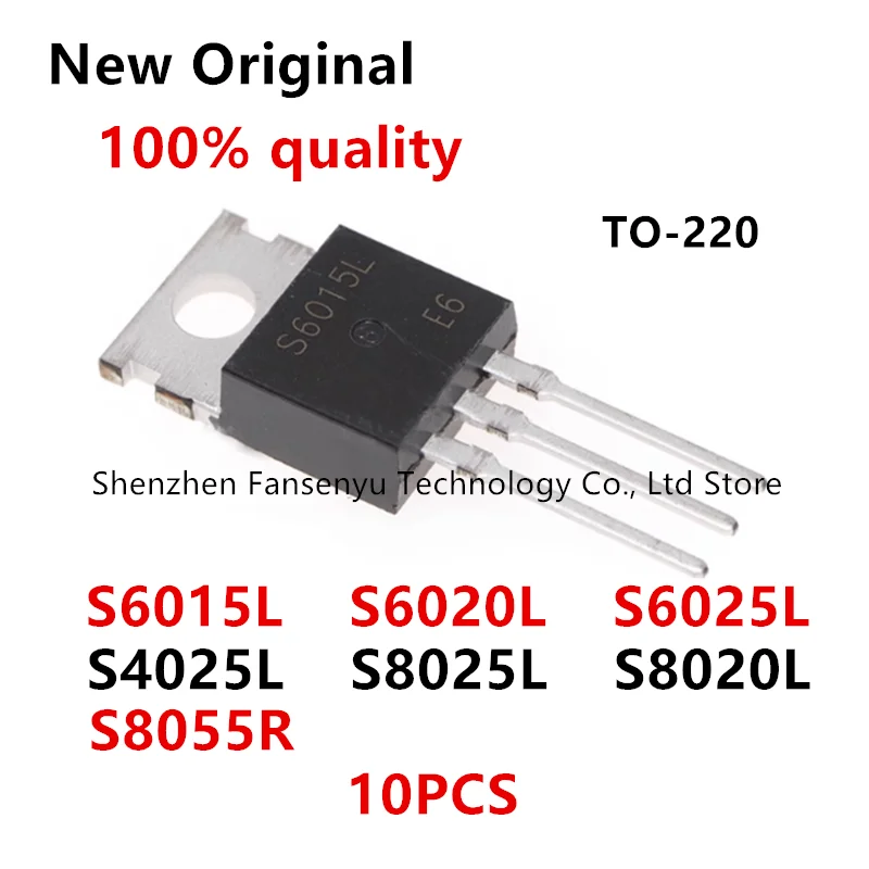 

10pcs S6015L S6020L S6025L S4025L S8025L S8020L S8055R TO-220 IC Chip In stock Wholesale