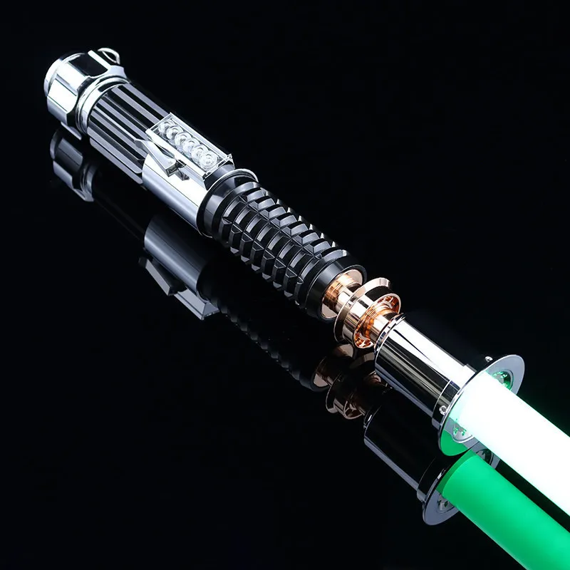 Metal lightsaber Obi Wan restored sword APP motion sensing pixel telescopic laser sword pixel color changing toy cosplay prop