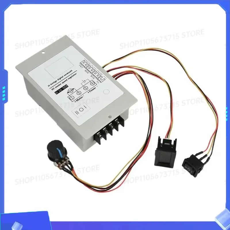 for H-bridge DC Brushed Motor Speed Controller DC10-55V 20A Digital Percentage Tachometer Forward and Reverse Regulation
