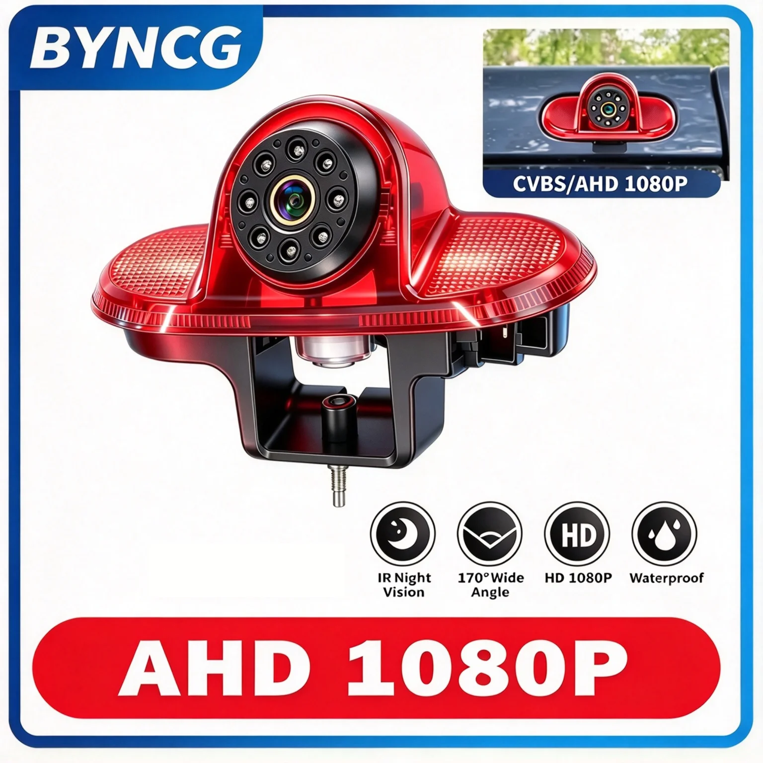 AHD 1080P IR Night Vision Rear View Backup Brake Light Camera For Renault Trafic MK2/Vauxhall Opel Vivaro A X83 Nissan Primas