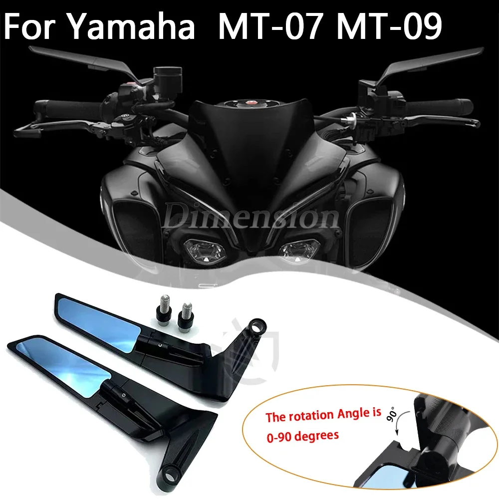 

Motorcycle Wing side Rearview Reversing For YAMAHA MT-09 2020-2023 MT 09 SP 2021- 2023 MT-07 2021 2022 Rearview Reversing Mirror