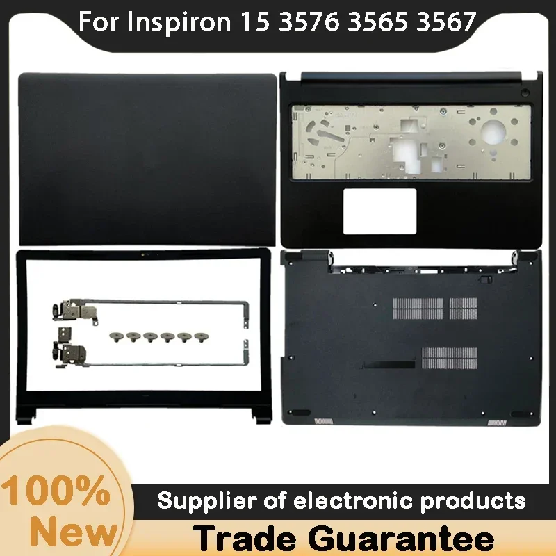 

New For Dell Inspiron 15 3576 3565 3567 LCD Back Cover / Palmrest Upper / Bottom Lower Shell /Hinges 0VJW69 0XD27R 04F55W 0X3VRG