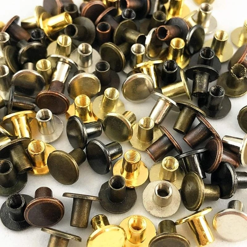 125Pieces Sturdy Metal Chicagos parafusos acessórios para álbuns e criação