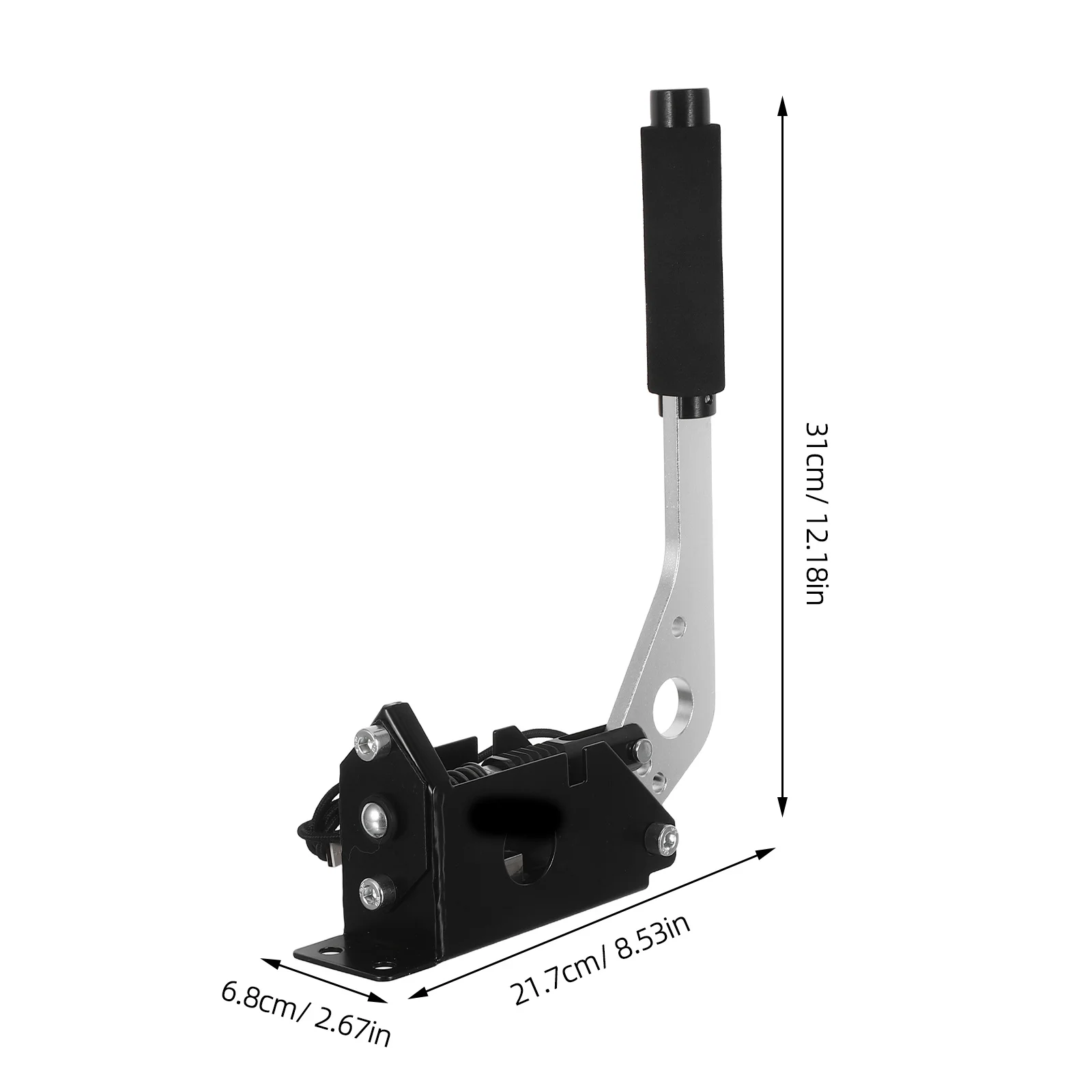 فرملة اليد لسباق الكمبيوتر، وحدة تحكم سوداء قابلة للتعديل لألعاب سباق محاكاة الكمبيوتر، ملحقات عالية الأداء #5