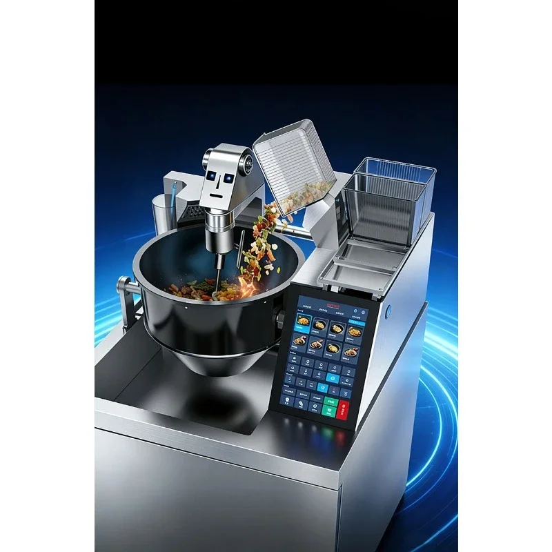 Fully automatic commercial large cooking machine, roller cooking machine, catering canteen robot