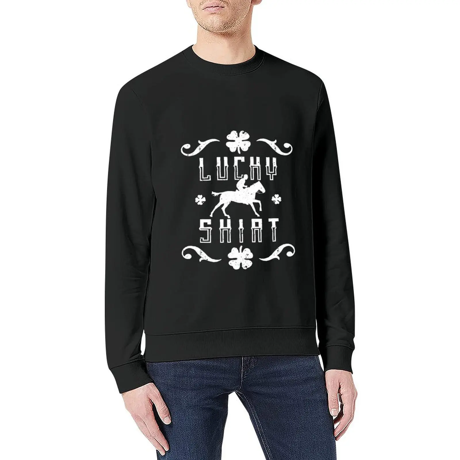 เสื้อฮู้ดดี้ลายสนามแข่งม้า Lucky Gambling Bettining สำหรับผู้ชาย เสื้อผ้าฤดูใบไม้ร่วง เสื้อผ้าผู้ชาย ชุดวอร์ม เสื้อผ้าสไตล์เกาหลี