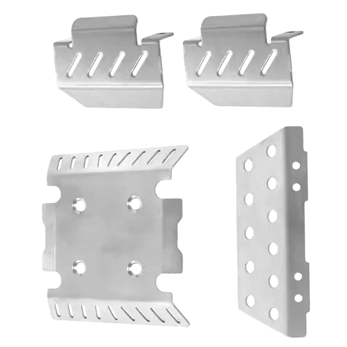 Zestaw metalowego podwozia + zestaw osłon osi dla 1/8 MJX Allrock 1/8 H8h V1v2 części do zdalnie sterowanego samochodu