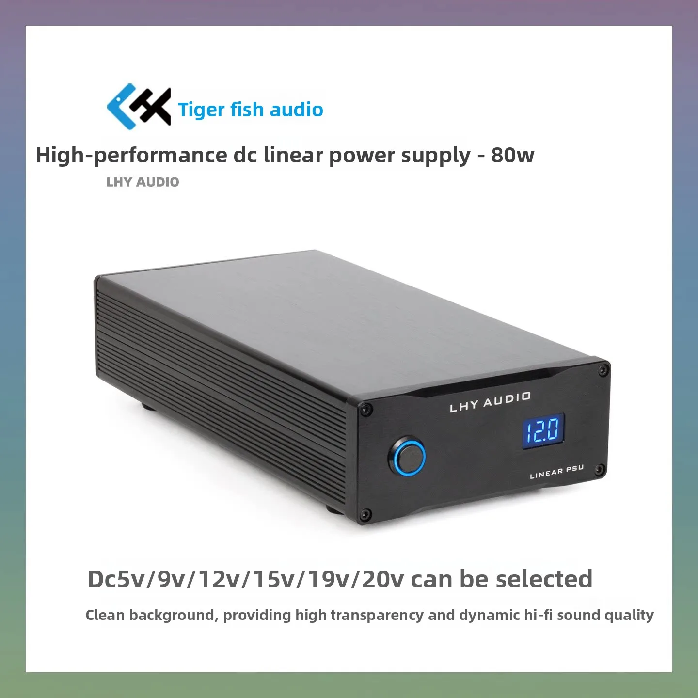 CHN LHYAudio LPS80 80W DC Linear Regulated Power Unit, Low Noise Power Source for Audio Streamer Router NAS Hard Disk Enclosure