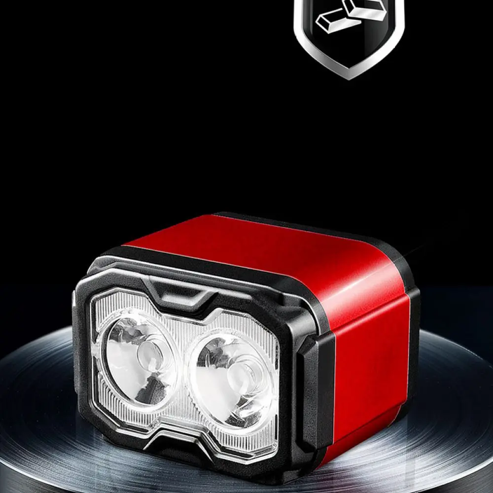 Aluminum Alloy Bicycle Front Light Rechargeable USB Cycling Torch Digital Battery Display Dual Mount Fix Road MTB