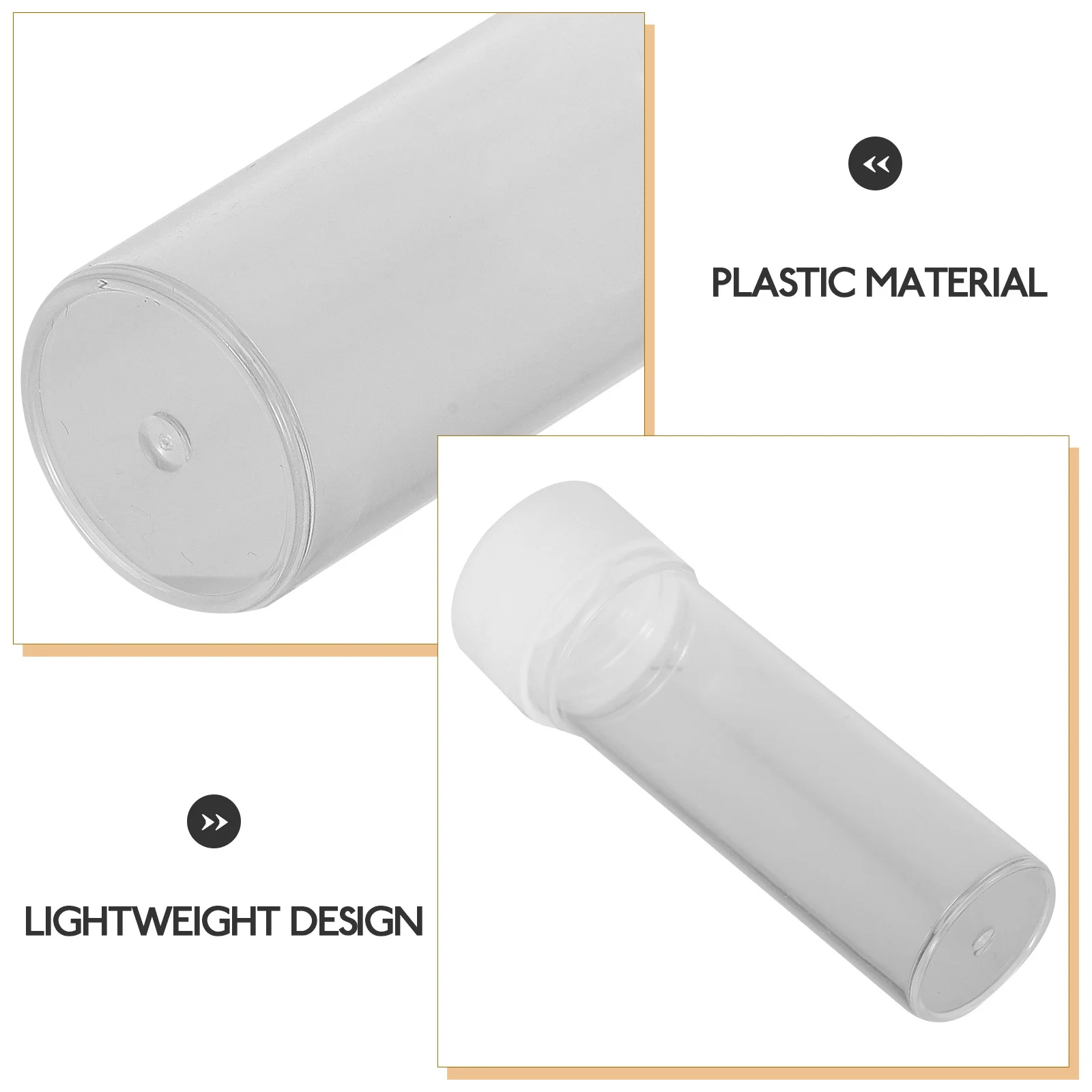 

20 Pcs Culture Tube Sample Vials Science Test Tubes Lab Containers Storage Testing Plastic Laboratory Sampling Scientific Clear