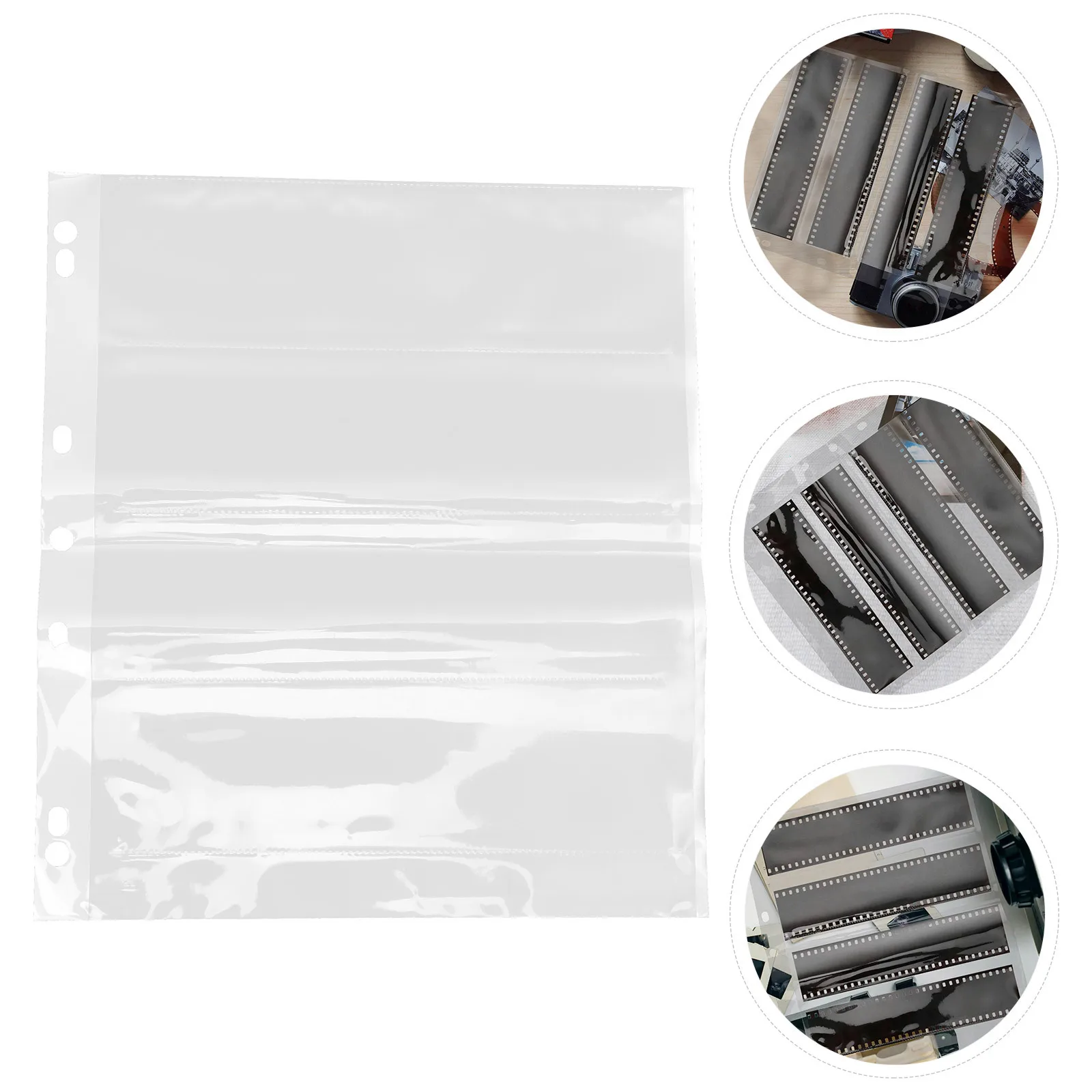 Pochettes de rangement pour Film de protection étanche, pochettes négatives, Pages de Film Photo pour organisateur de classeur de stockage d'archives, 10 pièces