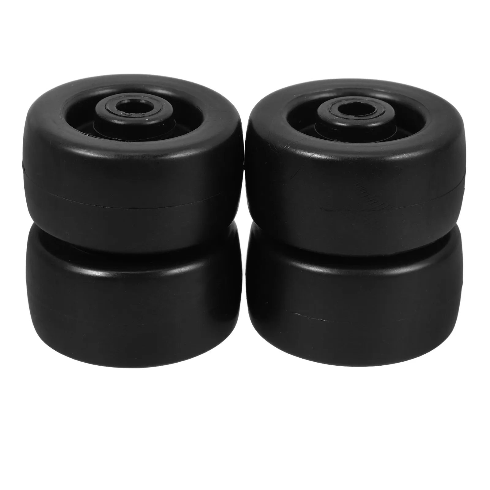 4Pcs Replacement Wheels for Shopping Cart Supermarket Plastic Trolley Wheel 2 Inch Utility Cart Rolling Hardware