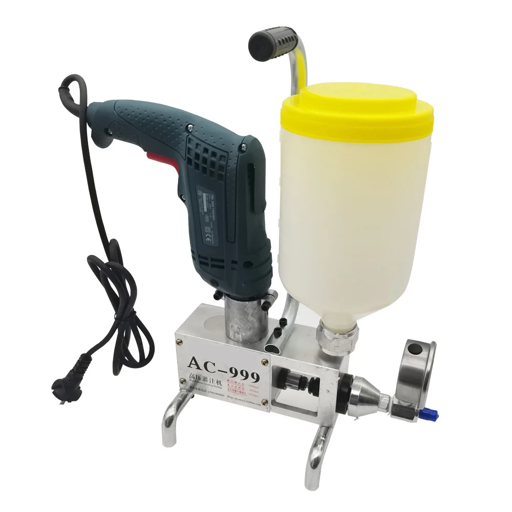 Pompa di iniezione epossidica schiuma epossidica/poliuretanica macchina per stuccatura tubo d'acciaio riparazione cemento crepa 999 alta qualità 810/910/1300W