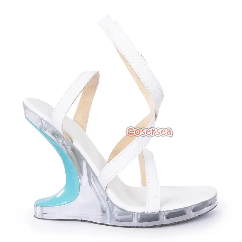 Cosersea  The Shorekeeper Cosplay Shoes Game Wuthering Waves  The Shorekeeper Cosplay Shoes High Heel Halloween Cosplay Shoes