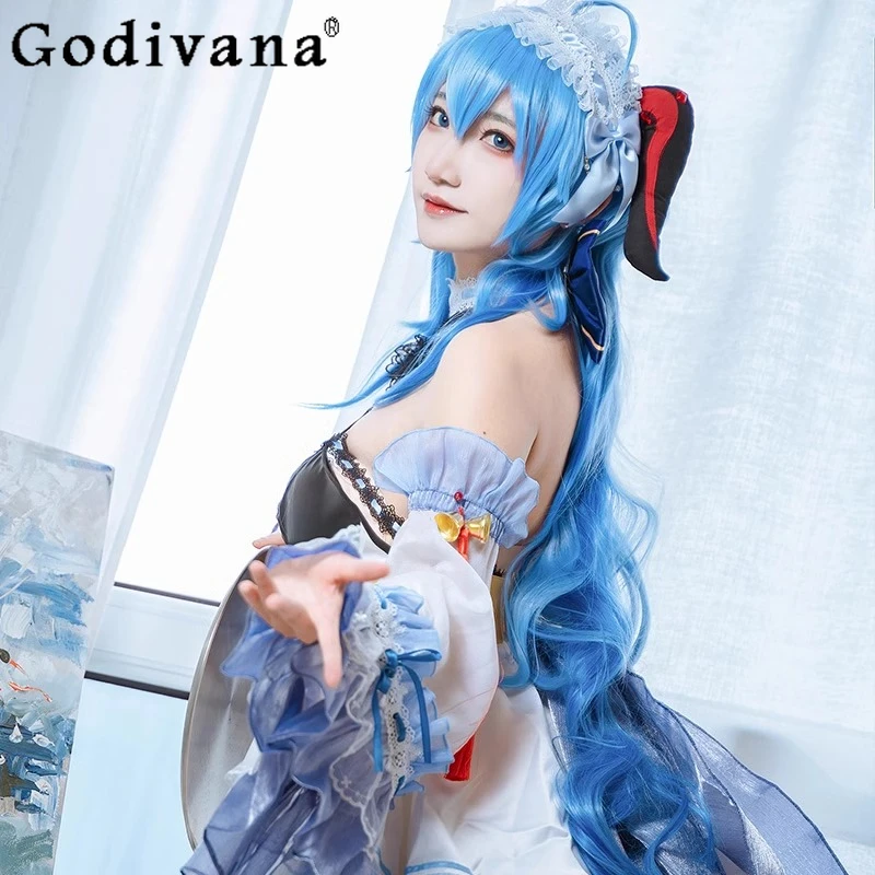 Cosplay pokojówka japońskie kostiumy damska główna ulica do odgrywania ról strój słodkie dziewczyny Halloween jednolity strój