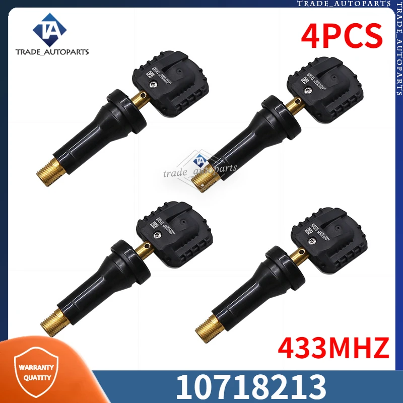 10718213 TPMS 433MHZ Tire Pressure Monitor Sensor 4PCS For MG HS MG5 MG6 MG7 Navigation RISING F7 ROEWE IMAX8 Marvel R 10003186