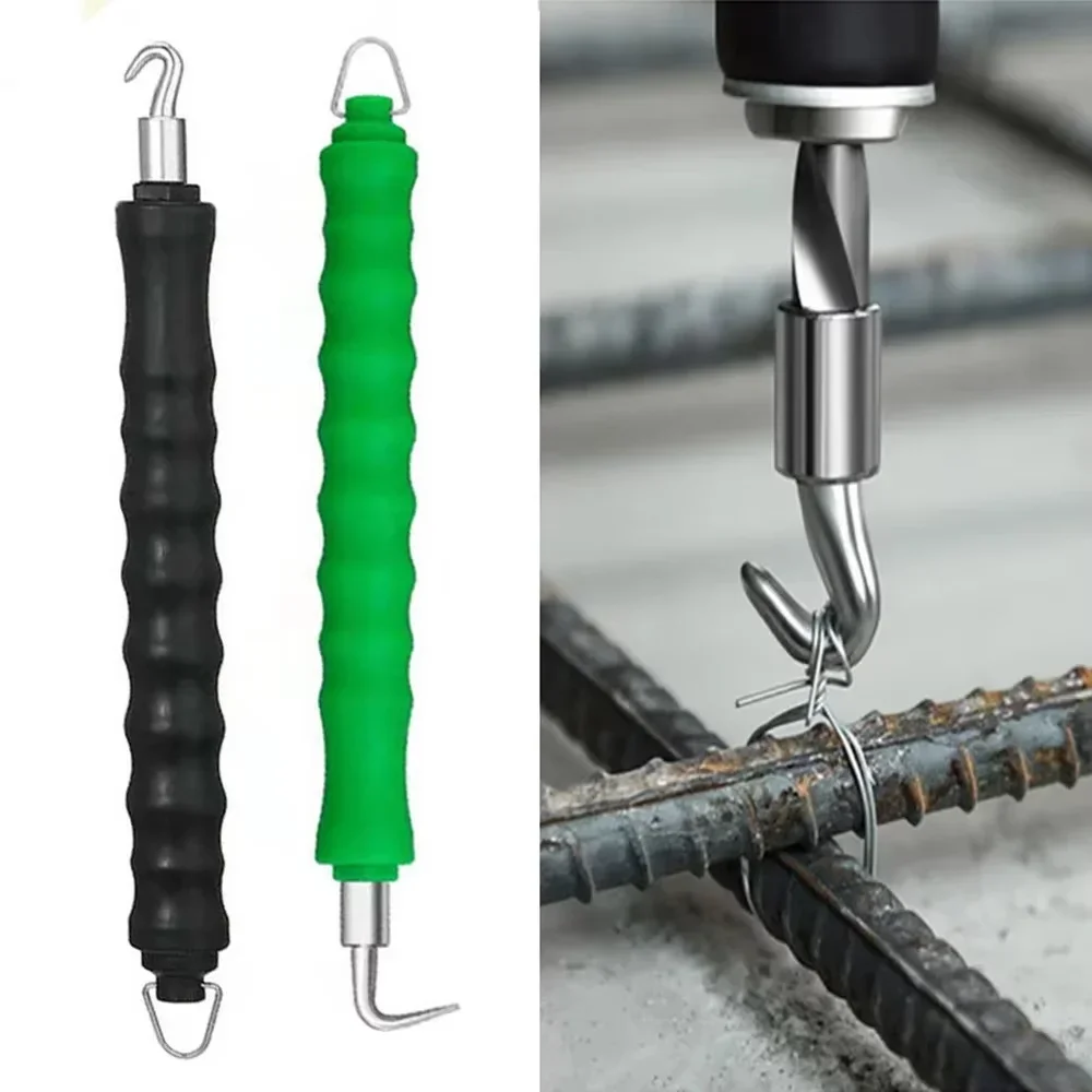 

Semi-Automatic Rebar Tying Machine Wire Knoting Pliers Straight Pull Bar Binding Strapping Hook Construction Site Winding Tool