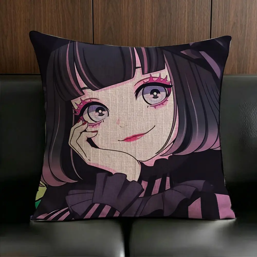 Anime M-Magic A-Artiswitch Cushion Cover Anti-dustmite Pillowcase Invisible zipper silky short plush Sofa cushion cover