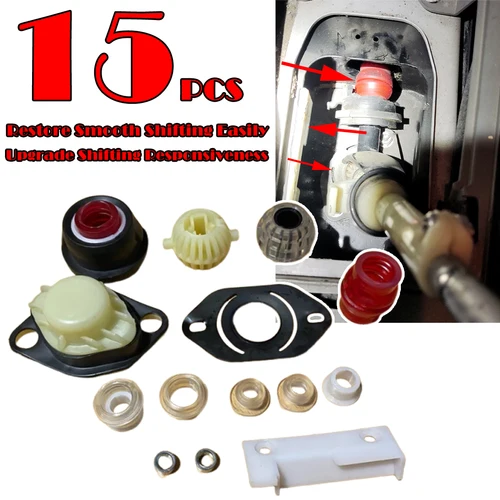 Kit de reparación de palanca de cambios de conexión de engranaje de transmisión Manual delantera, 15 piezas, para VW Golf Mk1 Mk2 Mk3 SEAT Cordoba 6K1 6K2 6K5 Ibiza Toledo