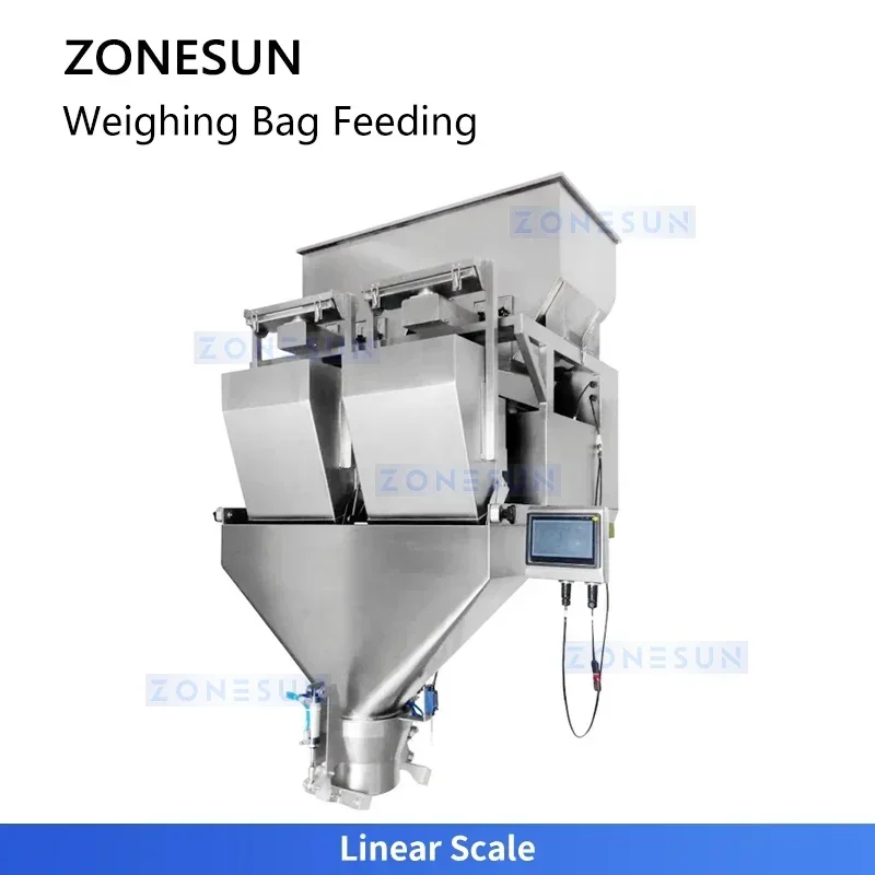Zonesun – Machine d'emballage de granulés, peseuse multi-têtes, Machine de remplissage de pochettes préfabriquées, ZS-CZP320