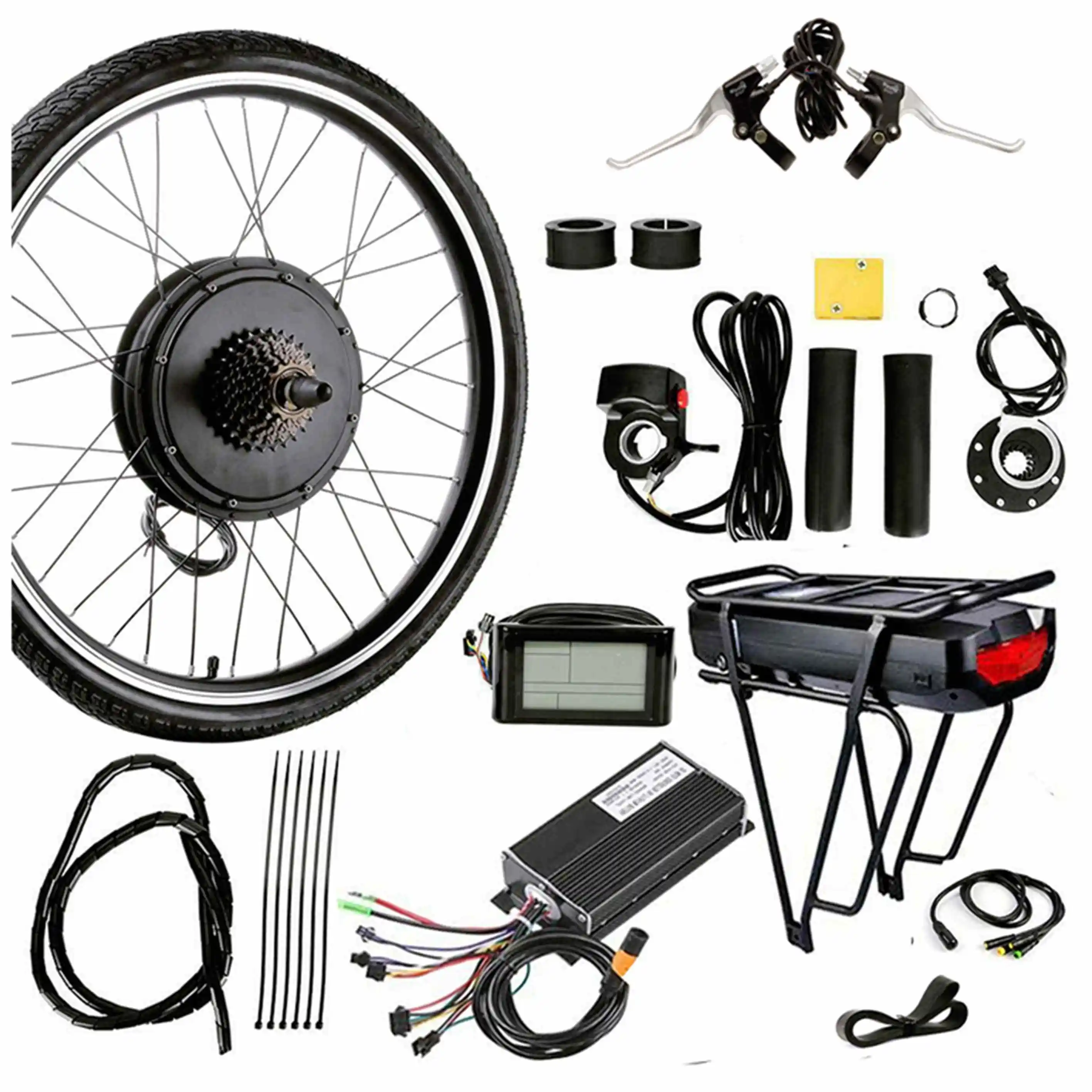 48-V-Lithiumbatterie-Ebike-Umrüstsatz 1000 W/1500 W Elektrofahrrad-Kit Andere + Elektro + Fahrrad + Teile