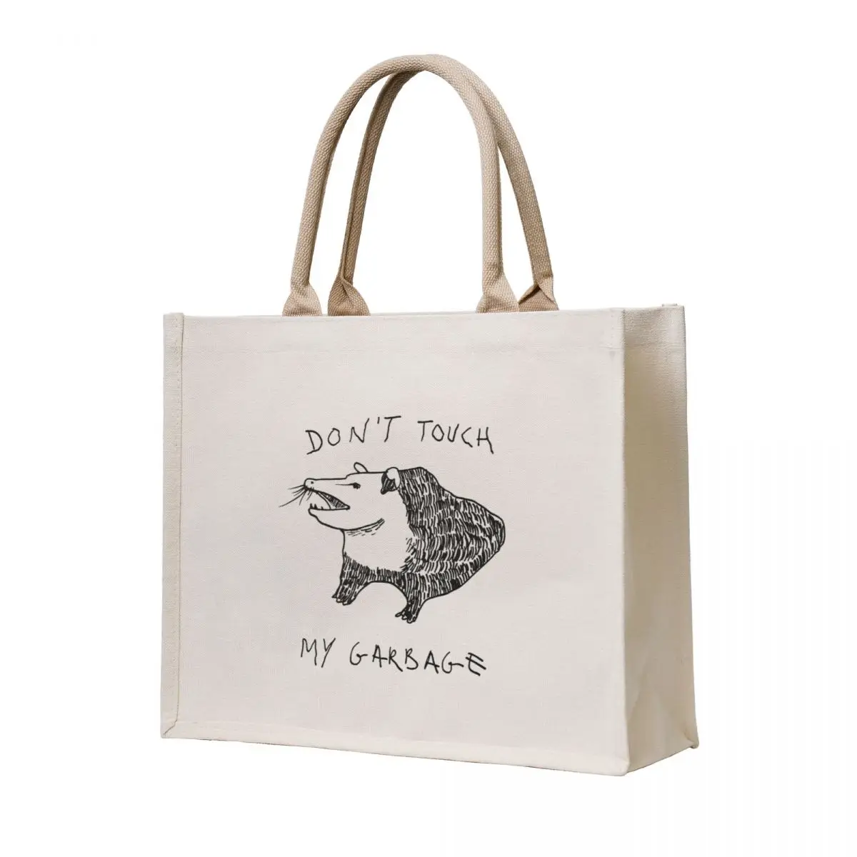 

Don't Touch My Garbage Meme Tote Bag Woman shopper bag Canvas bag tote men's Women bags