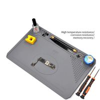 Temperature Resistant Heat Insulation Soldering Mat Desk Platform Silicone Working Pad ESD Heat Resistant Welding Pad Computer