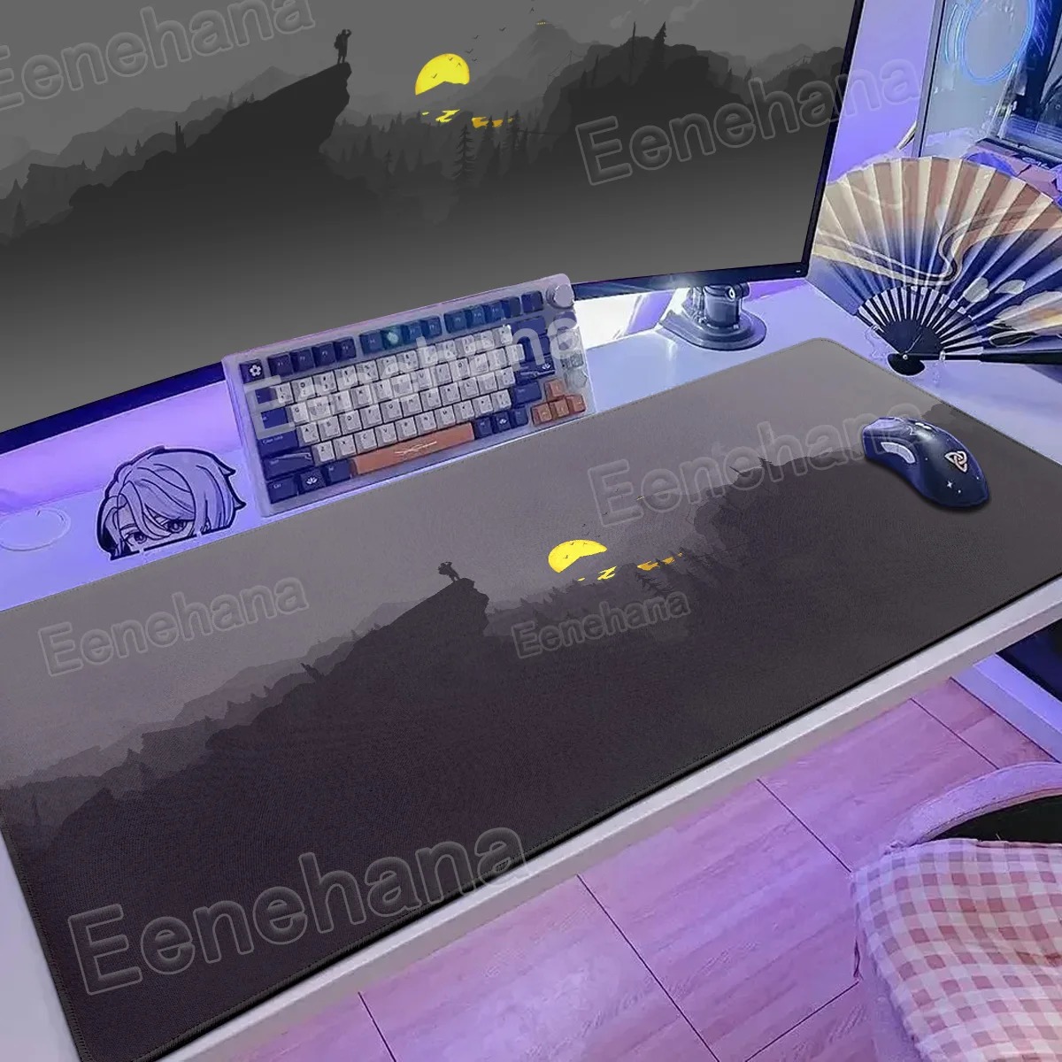 

Scenery Large Gamer HD Rubber Mouse Pad Landscape Mountain Sunset Pc Gaming XXL Home Keyboard Expansion Pads Office Accessories