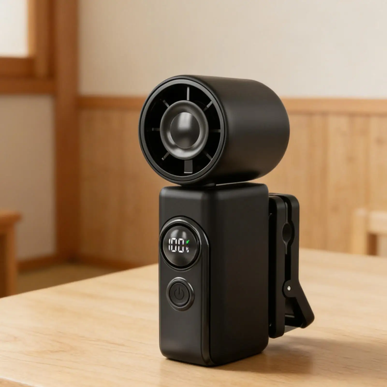 

Портативный автомобильный вентилятор с 360-градусным вращением, клипсой, перезаряжаемый, с LED-дисплеем, ручной вентилятор для детей, взрослых, путешествий, автомобиля