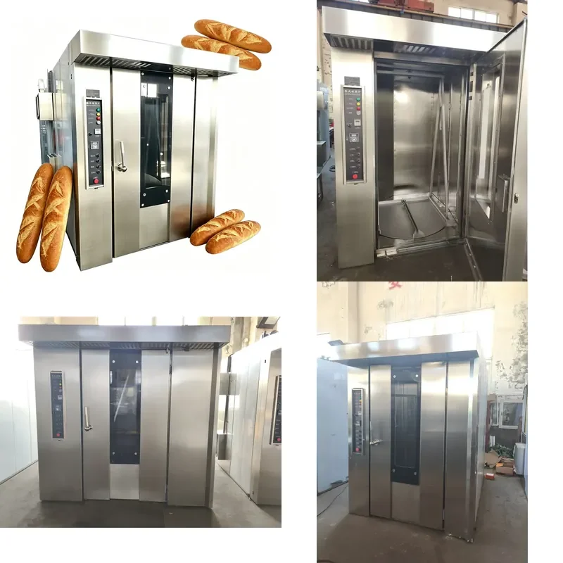 High Yield Rotary Oven for Mass Production Bakery Support Dual Power Supply