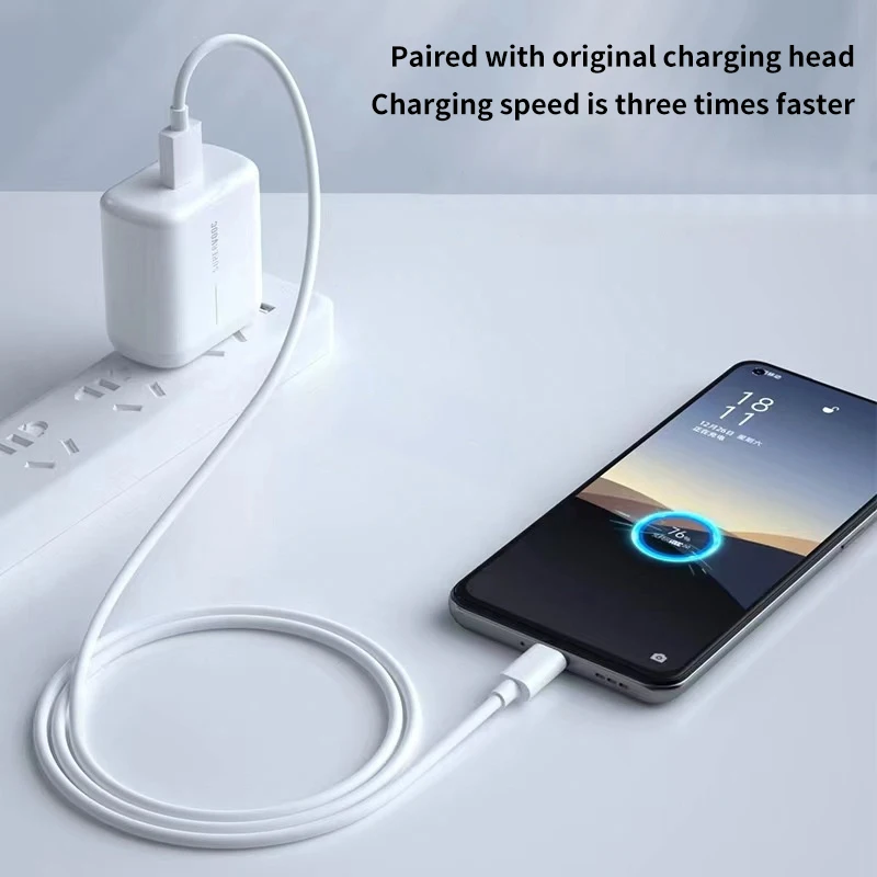 65w Super Flash Charging Data Cable Original Cable Charging Head Adapter Cable Fast Charging Cable Suitable For Series image 3