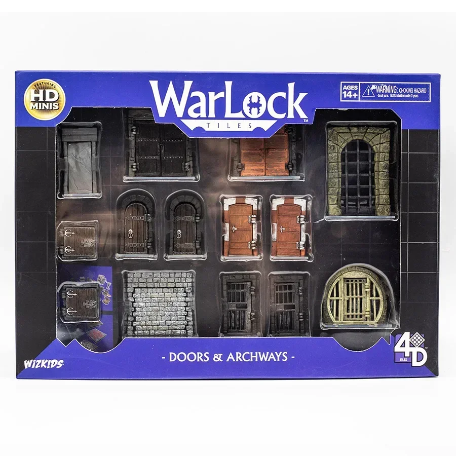 Hasbro Wizkids NECA Warlock Tiles Board Games Tavern Doors Archways Kitchen Miniature Scenes Ornament Collect Toy Gifts