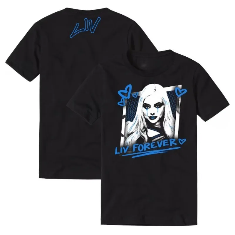 Liv Morgan Merch Unisex T-shirt Men Short Sleeve Tops fashion Tee Clothes Causal Y2K Tops