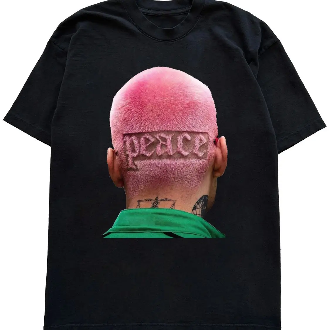 السلام العالمي تصفيفة الشعر شخصية طباعة الهيب هوب الطباعة القطن تي شيرتات قصيرة الاكمام الصيف الرجال والنساء بلوزة فضفاضة غير رسمية