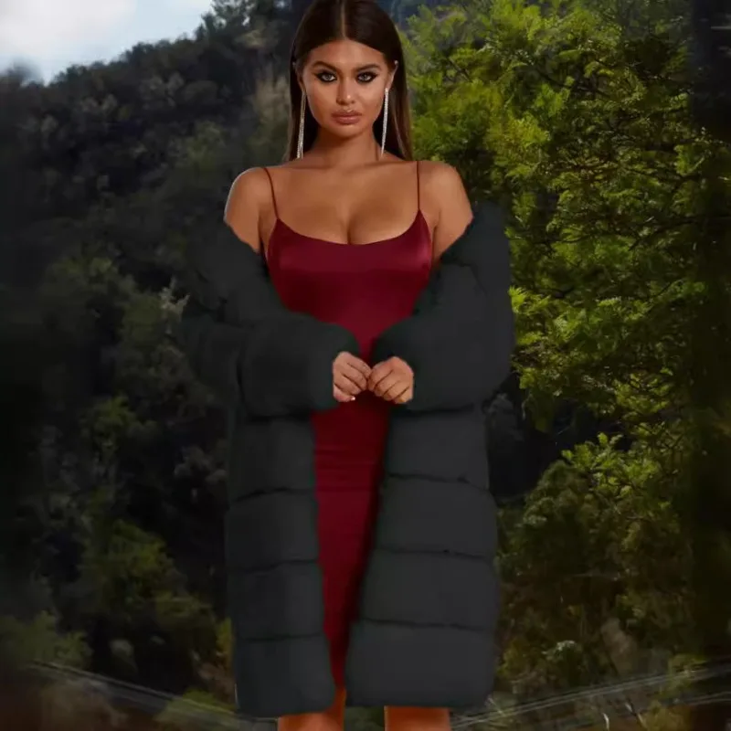 女性用新作ルーズデザインセンスピュアトレンド暖かい冬コート通勤ビッグヘアカラーフォックスヘアショート韓国スリムラクーンヘア